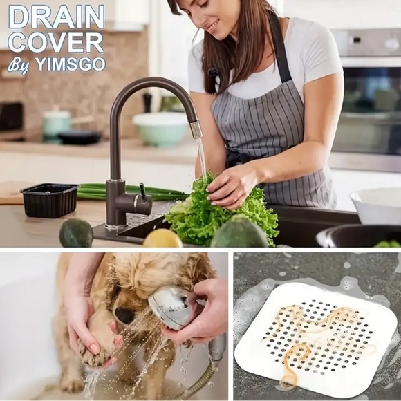 Brand New AntiClog Drain Hair Catcher Filter Plug Silicone Shower Sink Protector - Picture 9 of 12